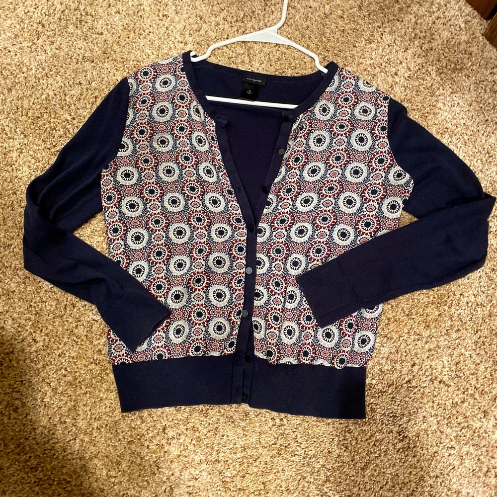 Navy cardigan